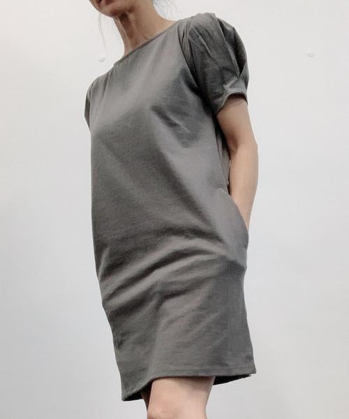 Fabina LA Modern Princess Park Dress - Grey - nat + sus/the shop
