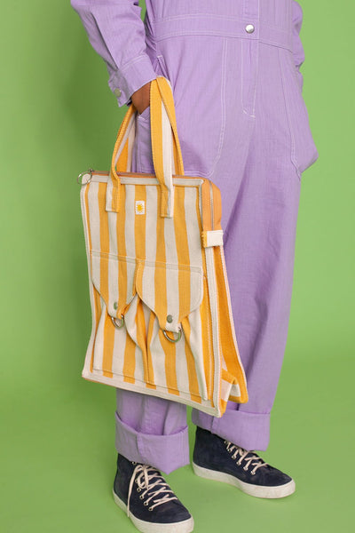 L.F. Markey Striped Beach Bag - Yellow or Red - nat + sus/the shop
